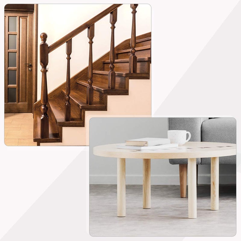 uxcell M4 Hanger Bolts Length 1-1/8"(30mm) Double Headed Bolts Self-Tapping Screw 4mm Wood Joint Furniture Legs 50pcs - Image 5