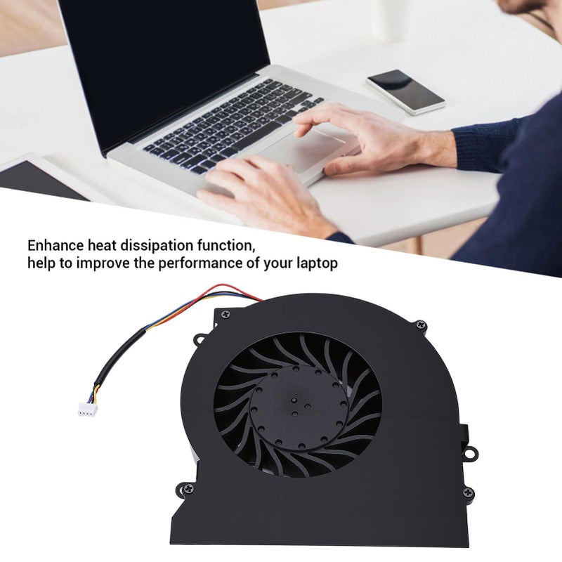 CPU Cooling Fan Replacement For 16L1 16L2 GT62 GT62VR 6RD 6LE And 7RE Laptops With Low Noise 4 Pin Connector - Image 3