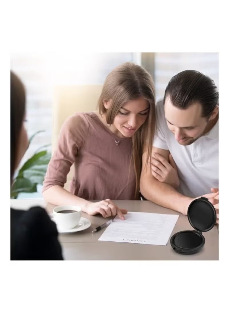 GIFT 3 Pack Fingerprint Ink Pads, Thumbprint Ink Pad for Notary Supplies Identification Security Id Fingerprint Cards Fingerprint Black and Red, Without Fading for Office Workers and Business Owners(1Blue, 1Red, 1Black) - Image 4