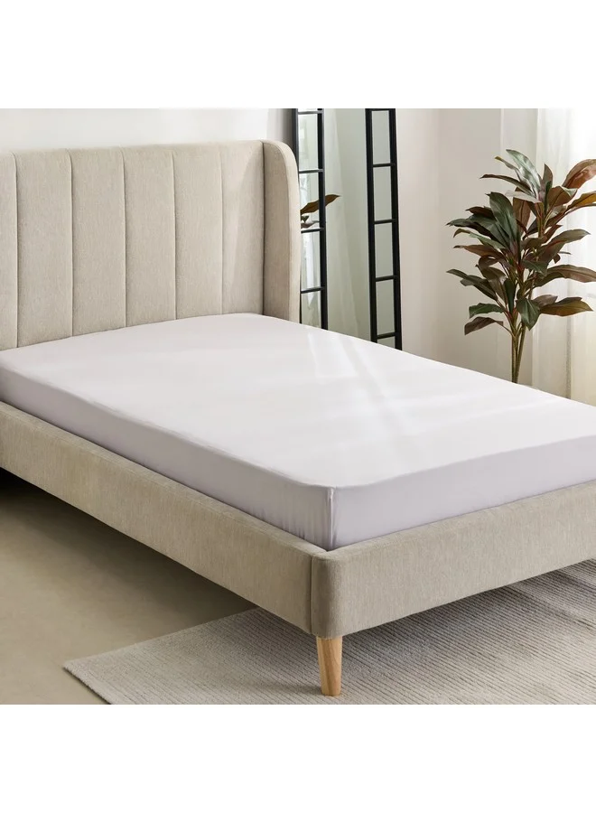 هوم بوكس شرشف سرير مزدوج بيورلي بيركال 120 × 200 × 40 سم