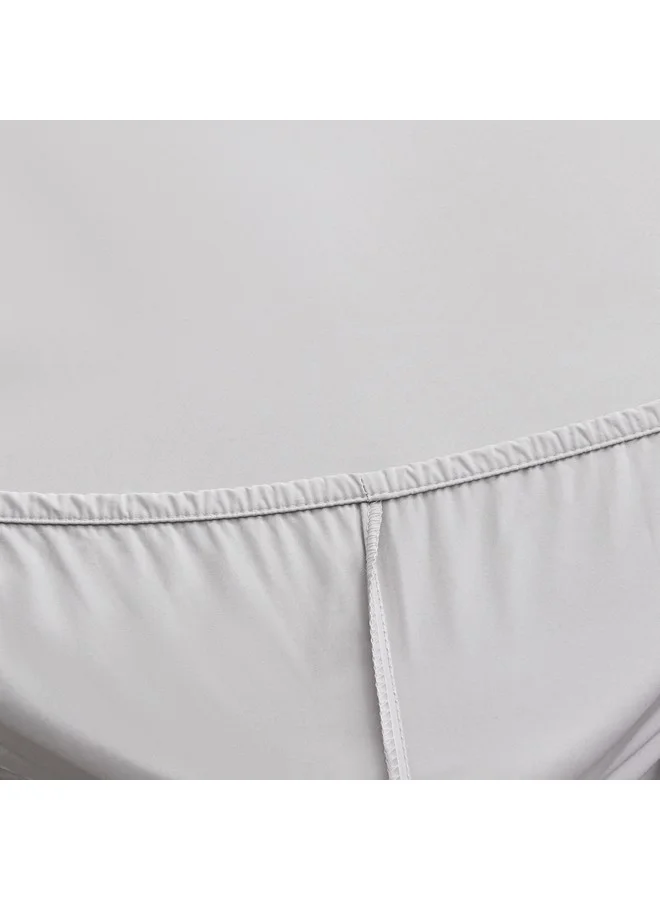 هوم بوكس شرشف سرير مزدوج بيورلي بيركال 120 × 200 × 40 سم