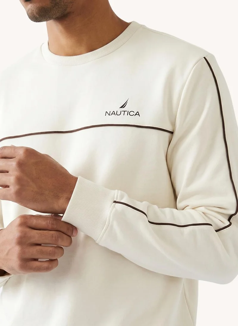 Nautica Men Hooded Pullover Long Sleeve Sweatshirt