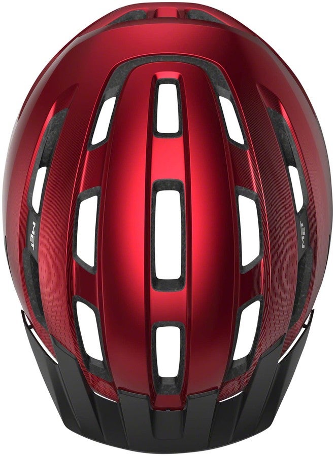 MET Downtown MIPS Helmet, Red Glossy, Small/Medium - Image 4