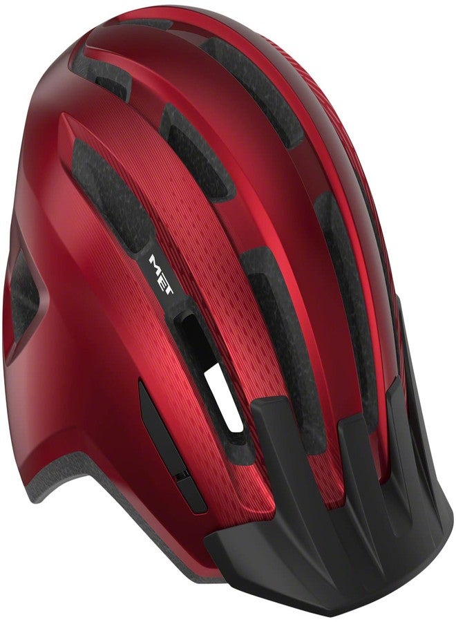 MET Downtown MIPS Helmet, Red Glossy, Small/Medium - Image 1