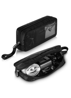 CM Travel Cable Organizer Case Bag Portable Computer Accessories Zipper Mesh Pouch Bag For Holding Laptop Mouse Power Bank Usb Adapter Charger Cellphone And Cosmetics  - Image 2