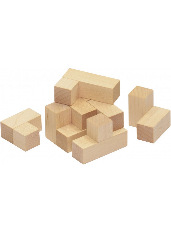 Maple Landmark Natural Soma Cube - Made in USA - Image 2