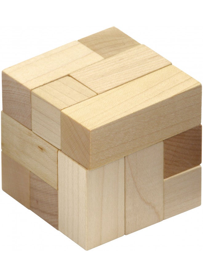 Maple Landmark Natural Soma Cube - Made in USA - Image 1
