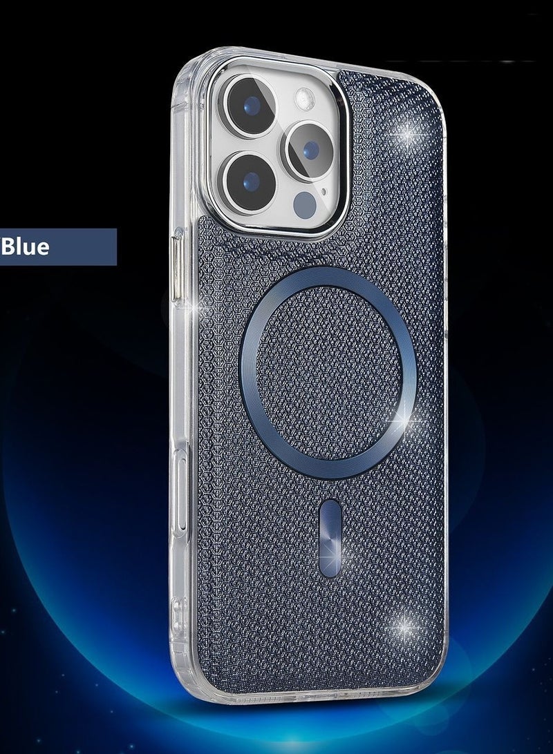 IP13 PRO  SHINING WITH MAGSAFE MAGNETIC CASE IPHONE 13 PRO (Design- 140) [BLUE Color]