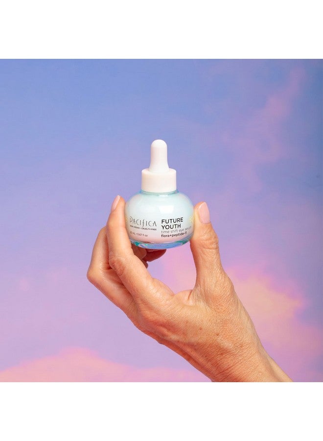 Pacifica Beauty Future Youth Time Shift Eye Serum Brighten Dark Circles Improve Fine Lines Ectoin Lightweight Fragrance Free Hydrating Youthful Skin Firming Vegan Cruelty Free  - Image 3