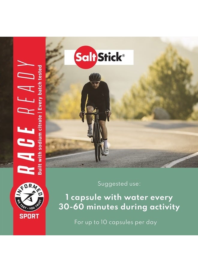 SaltStick - Electrolytes with Caffeine - Salt Pills and Electrolytes for Running, Hydration, Leg Cramps Relief, Sports Recovery, Hiking Essentials - Salt, Magnesium, Potassium, Vitamin D3 - 100 Count - Image 1