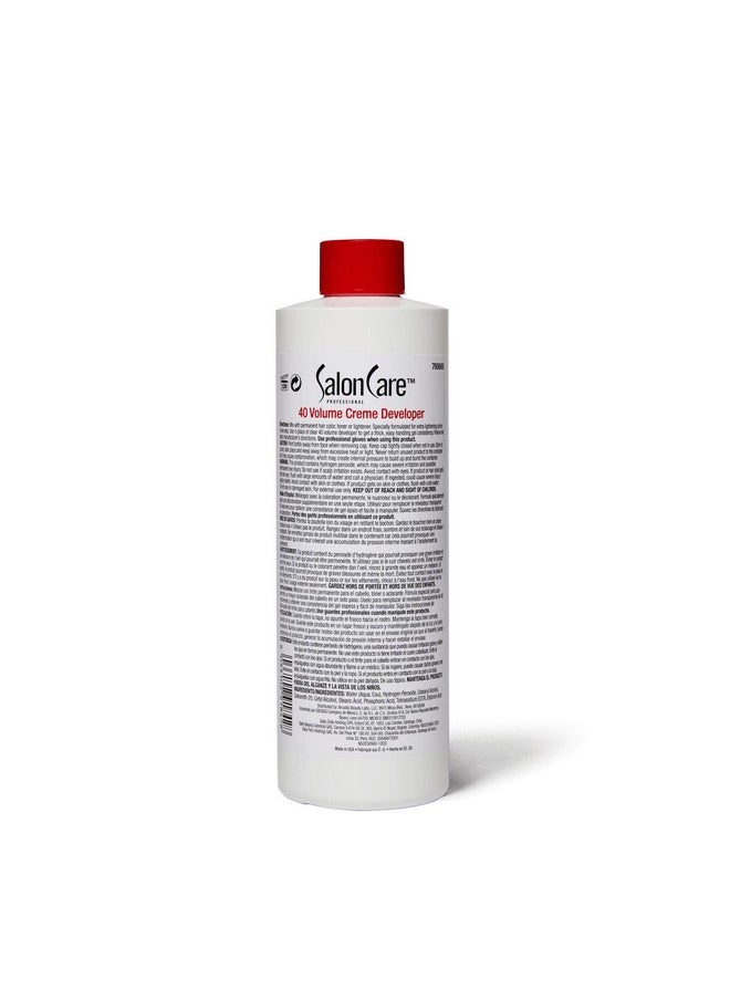 Salon Care Salon Care 40 Volume Creme Developer 16 Oz  - Image 2