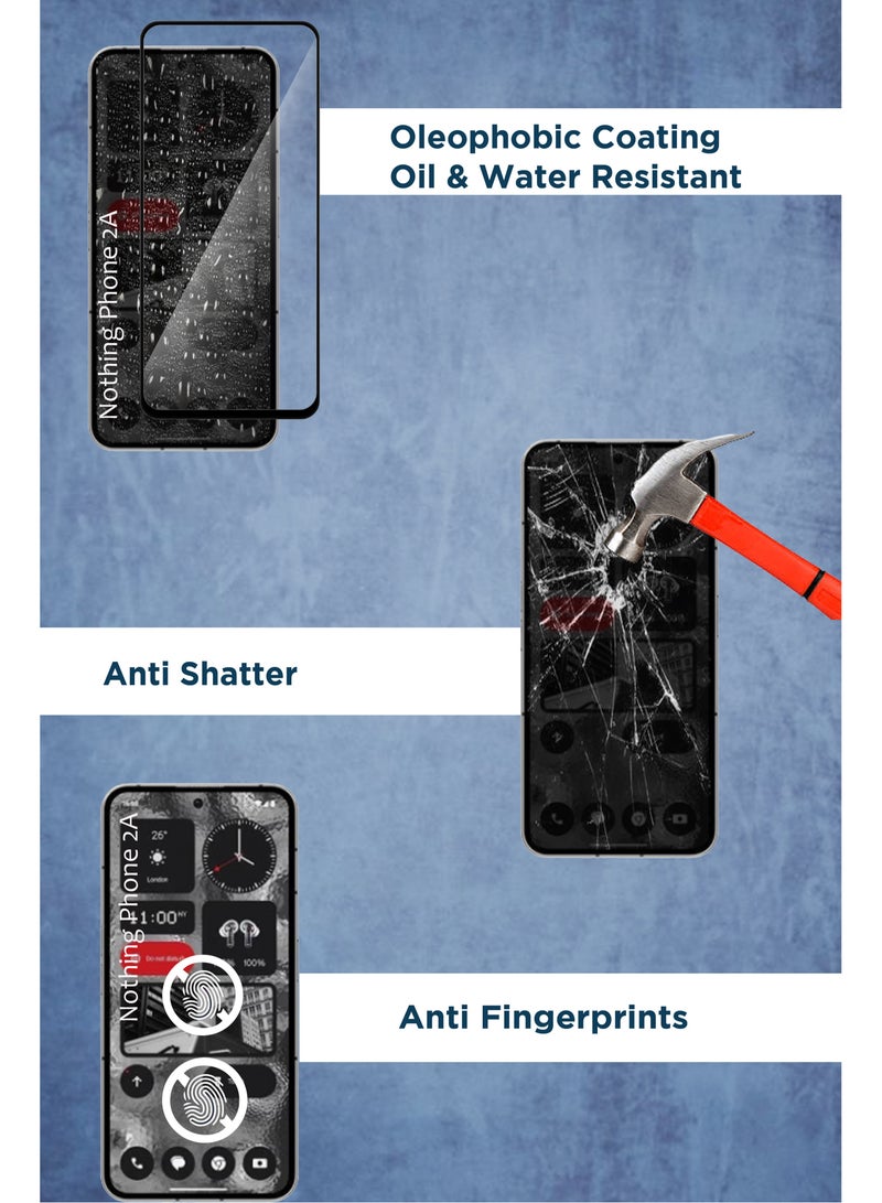 واق زجاجي لجهاز ناثينج فون 2a - أسود - Image 4