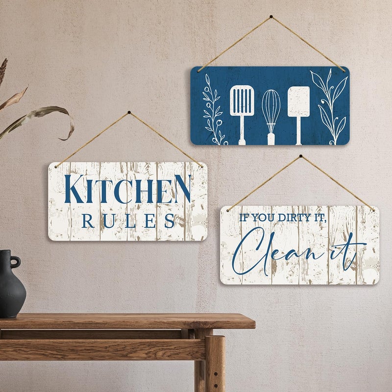 kotart Kitchen Quotes Wooden Wall Art Hanging for Restaurant Bar Dianing Area Home Wall Decoration item for Living Room Bedroom Gifts Home Decor Items Kitchen Decoration Items 21 - Image 1