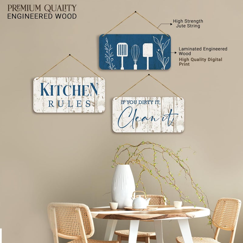 kotart Kitchen Quotes Wooden Wall Art Hanging for Restaurant Bar Dianing Area Home Wall Decoration item for Living Room Bedroom Gifts Home Decor Items Kitchen Decoration Items 21 - Image 5