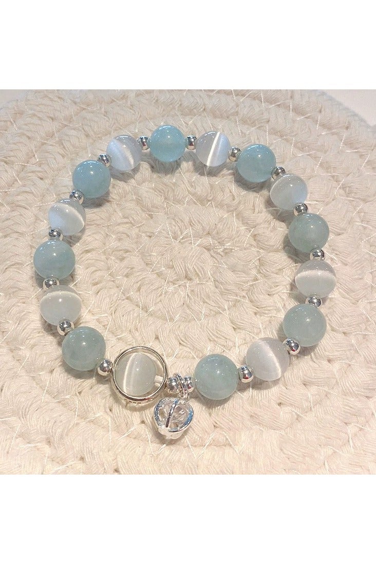 Goolsky Crystal Star Glass Beaded Bracelet for Women | Gray Moonlight Color | Trendy Minimalist Jewelry for Girls & Students  - Image 4