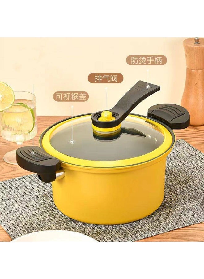 3.5L Yellow Duck Cooking Pot – Micro-Pressure Performance and Aesthetic Design. - Image 4