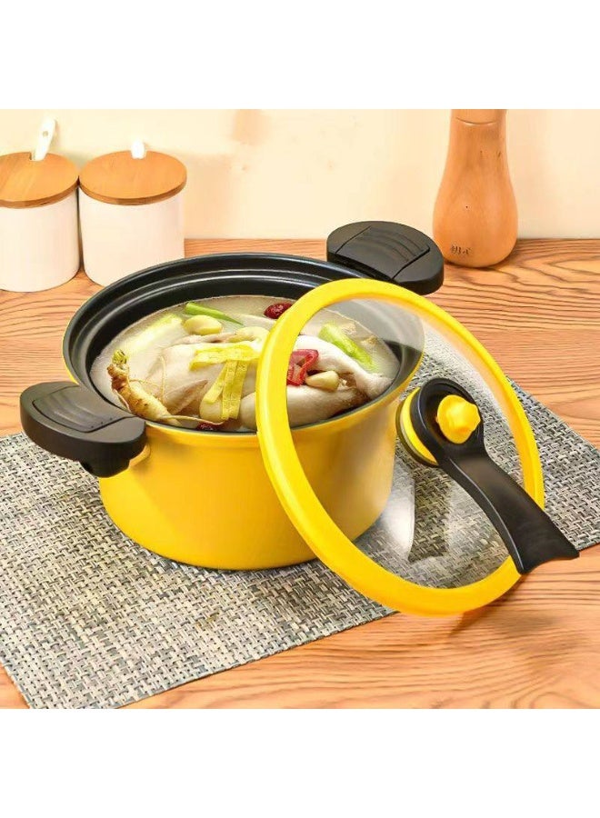 3.5L Yellow Duck Cooking Pot – Micro-Pressure Performance and Aesthetic Design. - Image 3