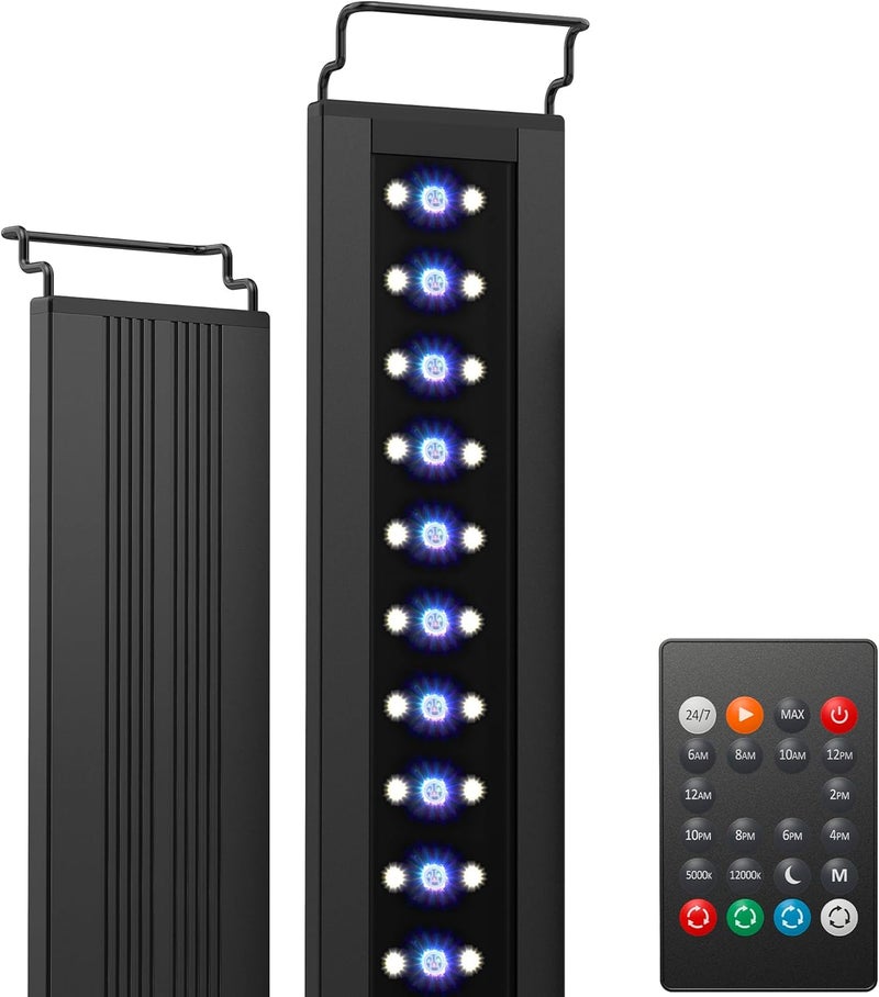 NICREW C10 24/7 LED Aquarium Light for Plants, 12-18 Inches, Full Spectrum Fish Tank Light with Timer, Brightness Adjustable - Image 1