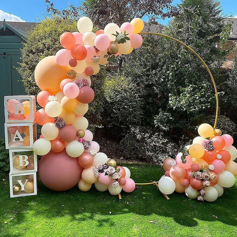 Wedding Venue Decoration Wedding Props Wrought Iron Circle Balloon Arch Holiday Dress Decoration Outdoor Courtyard Layout - Image 5