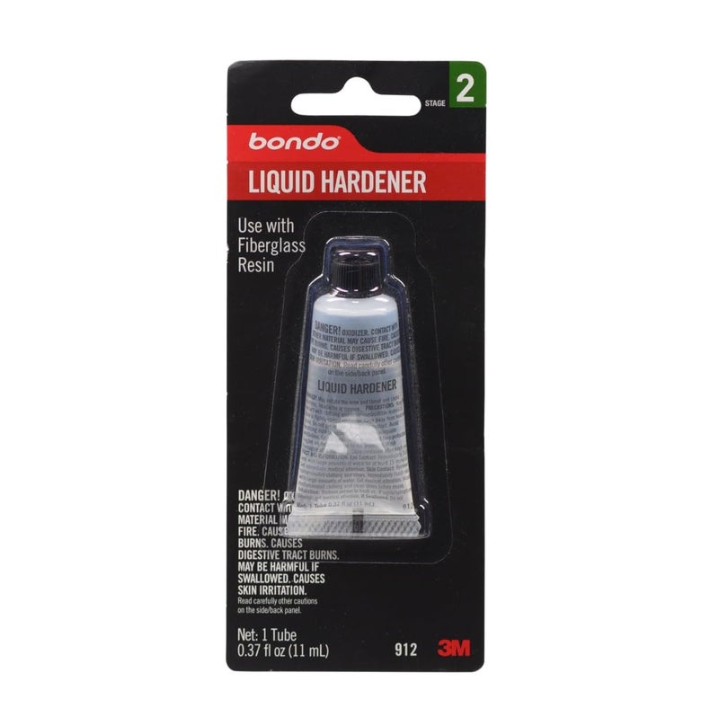 Bondo 3M Bondo Liquid Hardener 1 Tube 037 fl oz Use with Fiberglass Resin for Auto and Home Repairs Including Tubs Showers Sinks Pools Hot Tubs and Boats Waterproof Repair 00912 - Image 3