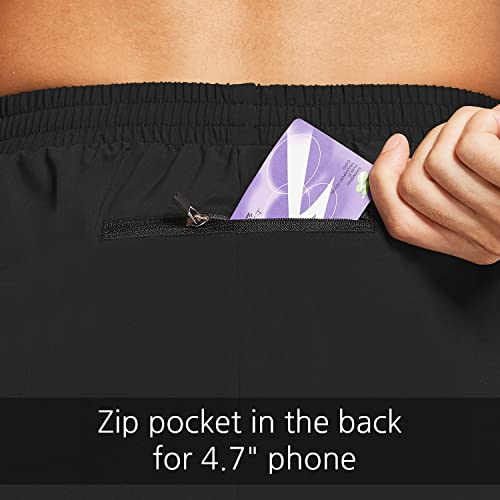 Baleaf شورتات رياضية للركض للرجال بطول 5" مع جيب بسحاب للتمارين الرياضية في الصالة الرياضية خفيف الوزن سريع الجفاف باللون الأسود مقاس L - Image 4