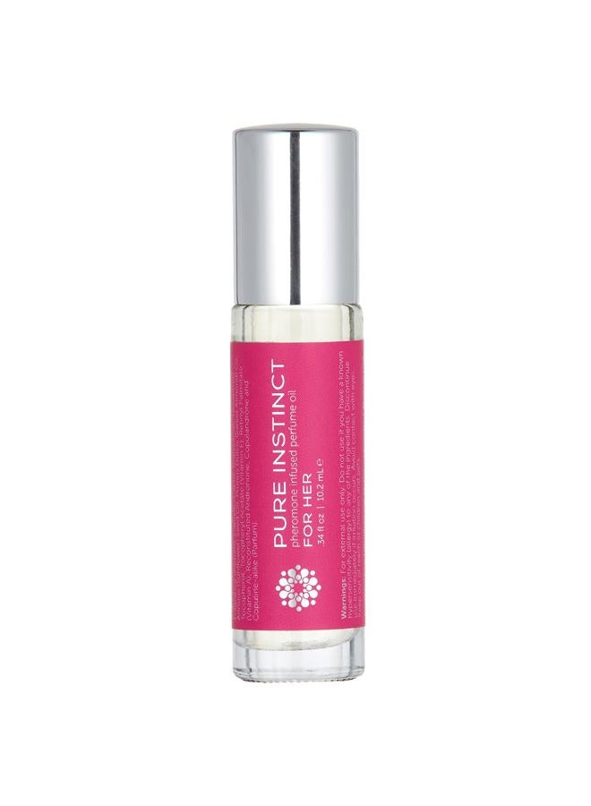 Pure Instinct Roll-On - The Original Pheromone Infused Essential Oil Perfume Cologne - TSA Ready (For Her - Women) - Image 1