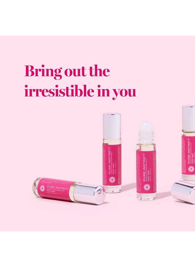 Pure Instinct Roll-On - The Original Pheromone Infused Essential Oil Perfume Cologne - TSA Ready (For Her - Women) - Image 2