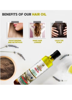 AMALICO 100% Natural African Chebe Powder for Hair Growth, Big Volume - 16.9 FL OZ, Includes Olive, Ostrich, Essential Oils  - Image 4