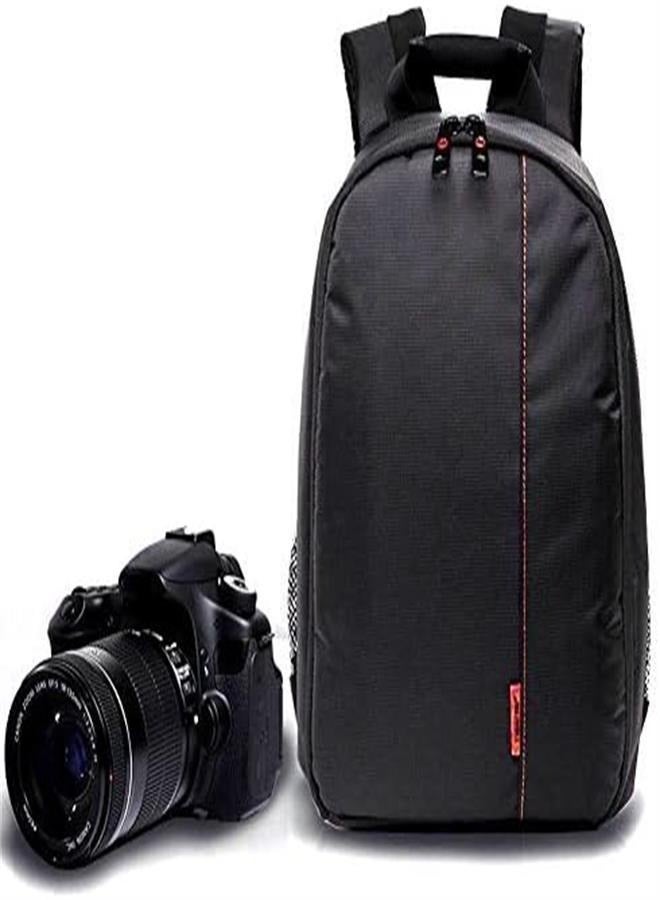 Camera Backpack Waterproof Camera Backpack Outdoor Camera Backpack SLR Bag for Canon Nikon Sony Fuji Samsung Casio Panasonic Pentax Ricoh Olympus Leica Orange - Image 3