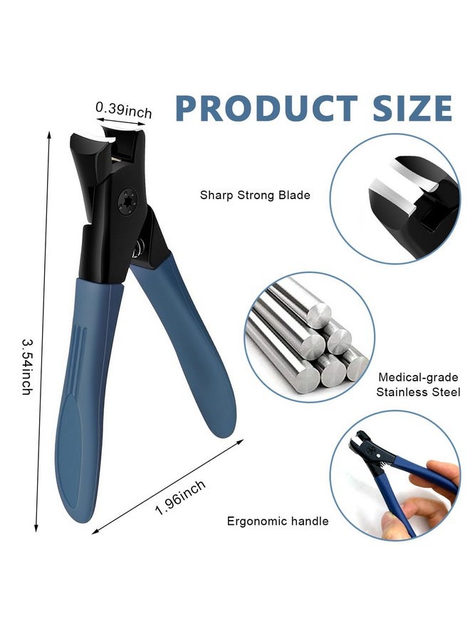 maycreate - Thick Nail Clipper, Toenail Clipper With Long Handle Stainless Steel Nail Cutter For Tough Nails Thick Nails, Anti-Splash Nail Clipper For Adults, Seniors, Manicure Nail Clipper - Image 1