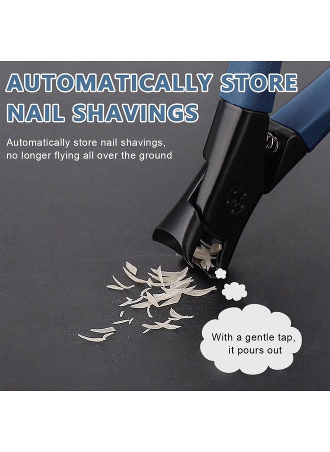 maycreate - Thick Nail Clipper, Toenail Clipper With Long Handle Stainless Steel Nail Cutter For Tough Nails Thick Nails, Anti-Splash Nail Clipper For Adults, Seniors, Manicure Nail Clipper - Image 1