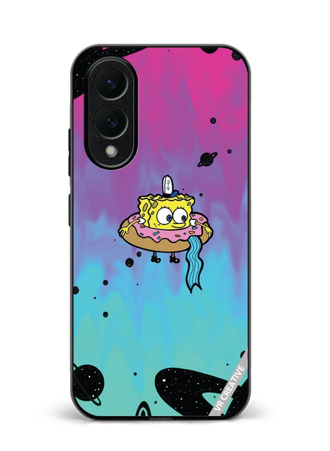 VR CREATIVE Protective Case Cover For Samsung Galaxy S25 Edge Spongebob Design Multicolour