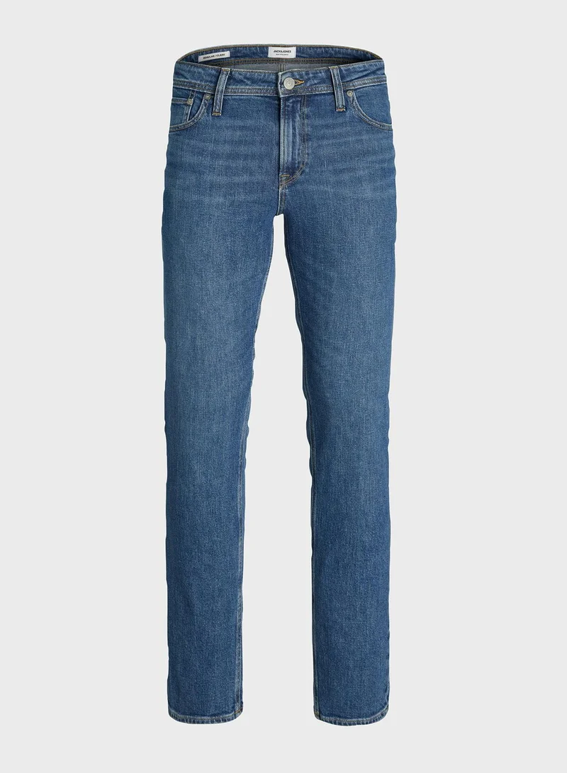 JACK & JONES Light Wash Straight Fit Jeans