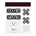 Yourkar Car Bandage Decal Funny Cute Auto Cartoon Bandage Stickers with 2 Shapes Waterproof Decorative Band Sticker Universal for Most Vehicles Car Accessories for Decor Black - Image 2