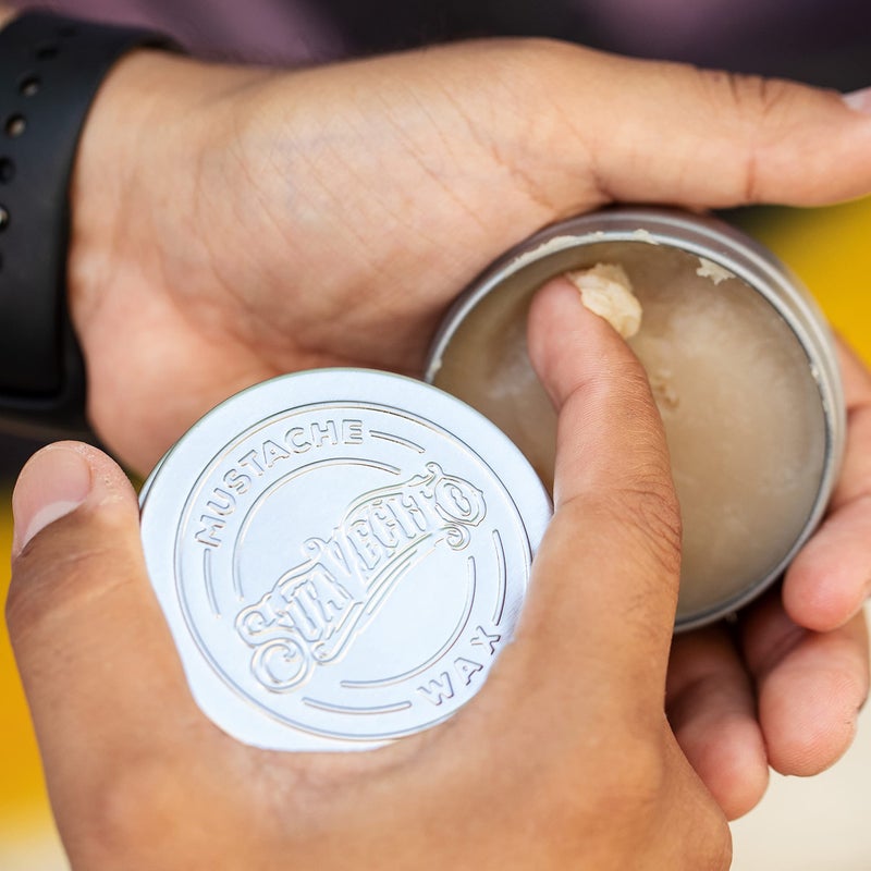 Suavecito Original Scent Mustache Wax 1.5 oz - Control & Style Your Mustache With All Day Hold, Portable Travel Size Tin Can, Moisturize & Style, Facial Grooming With A Masculine Scent - Image 4