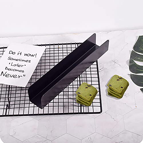Dadamong 2Pcs U-Shape Non-stick Biscuit Cake Bread Mold Baguette Toast Mould, Carbon Steel Rectangle Cake Pan Cranberry Cookies Molds for Kitchen Baking (Black) - Image 2