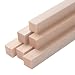 Coowayze Balsa Wood Sticks Wood Strips 34 x 12 6 PCS Wooden Dowels Sticks for Crafts Square Wooden Dowel Rods for Crafting Unfinished Lumber for Miniature Architectural Model Building Supplies - Image 2