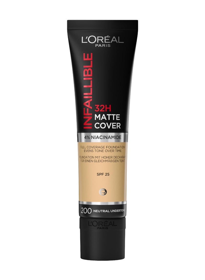 L'OREAL PARIS Infallible 32H Matte Cover Foundation - 200 - Image 1