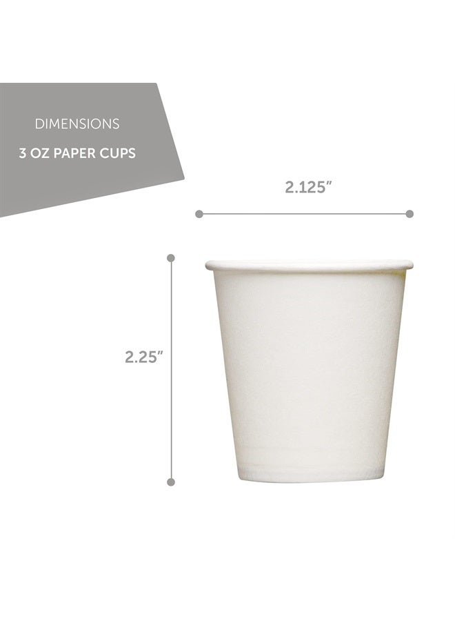 500 Pack 3 Oz Paper Cups - Disposable Cups | Espresso Cups | Bathroom Cups 3 Oz Paper | Mouthwash Cups | Small Paper Cups | 3 Oz Bathroom Cups 3 Oz Paper | Small Cups