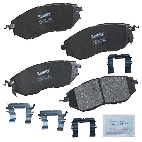 Bendix Priority1 CFC1078 Ceramic Front Brake Pads for Subaru B9 Tribeca 2007-2006, Forester 2018-2014, Legacy 2019-2005, Outback 2019-2010, Tribeca 2014-2008, WRX 2021-2015 - Image 1