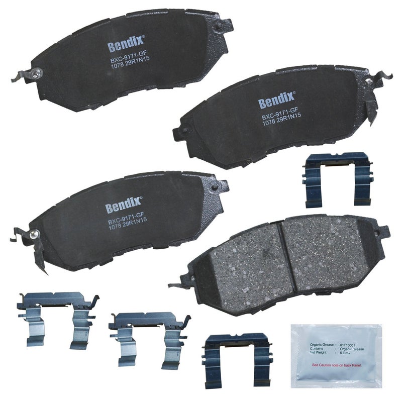 Bendix Priority1 CFC1078 Ceramic Front Brake Pads for Subaru B9 Tribeca 2007-2006, Forester 2018-2014, Legacy 2019-2005, Outback 2019-2010, Tribeca 2014-2008, WRX 2021-2015 - Image 4