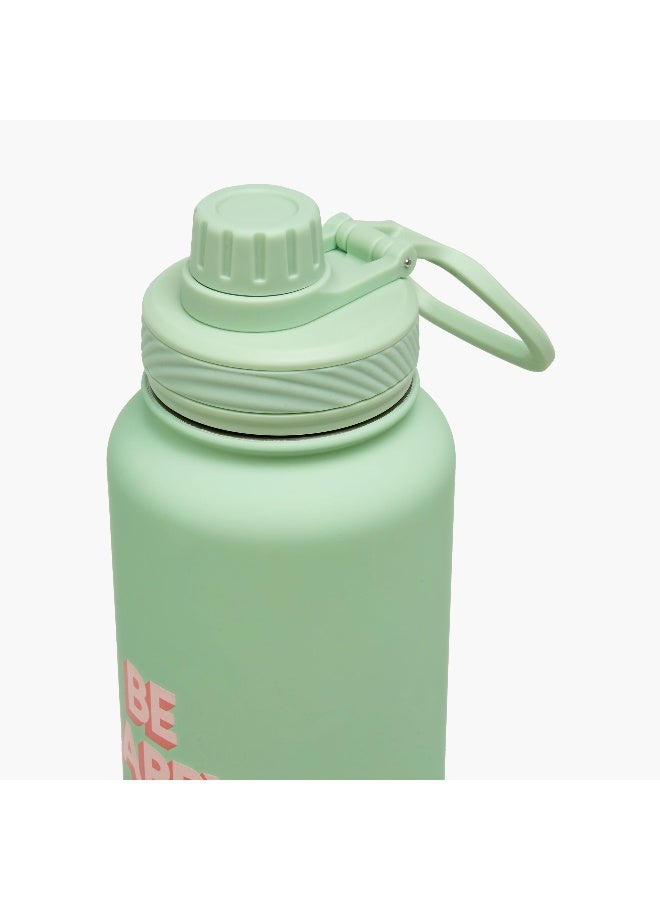LIFESTYLE Be Happy Print Water Bottle - 1L for Kids - Image 3