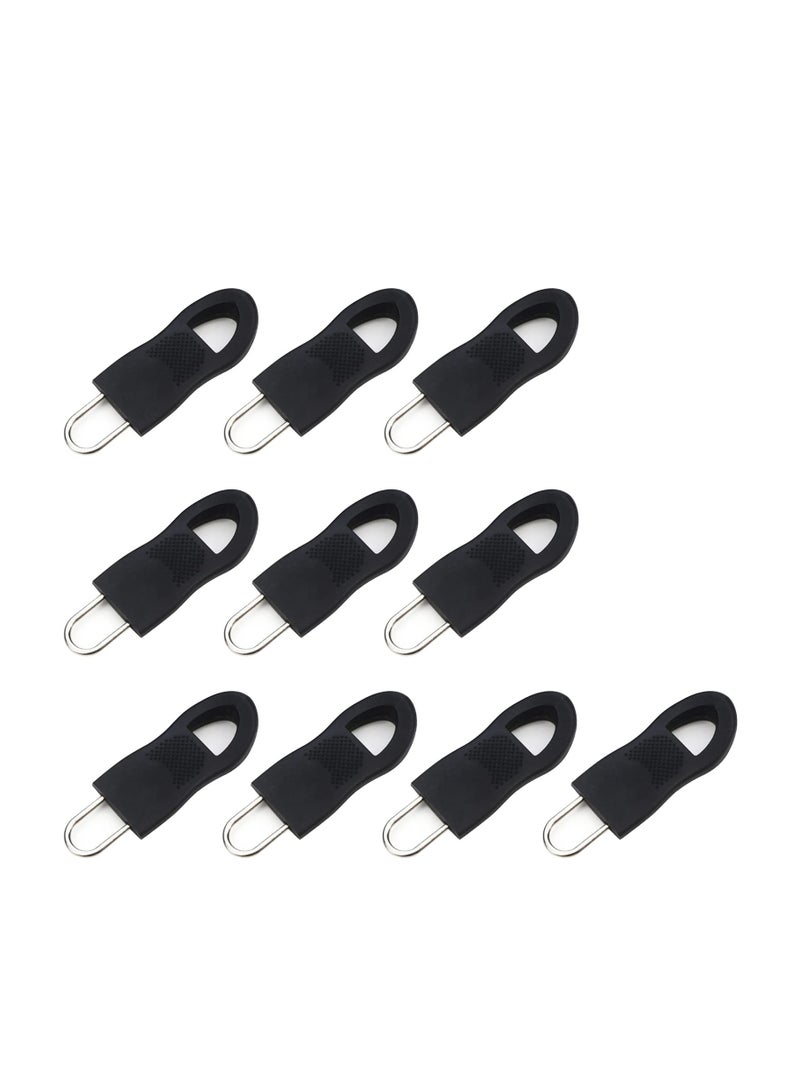 Zipper Pulls, 40PCS Black Universal Zipper Pulls, Tabs Detachable Zipper Repair Kit for Luggage, Backpacks, Jackets, Clothes, Boots, Purse, Coat, Suitcase (Large+Small)  - Image 1
