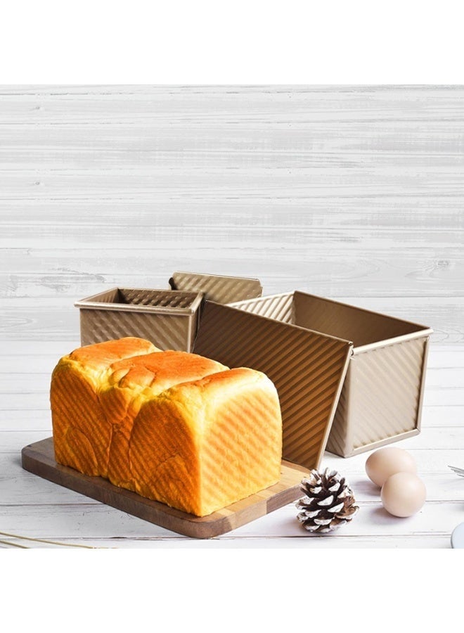 Arabest صينية خبز التوست، صينية خبز من سبائك الألمنيوم مع غطاء لصنع الخبز في المنزل - Image 2