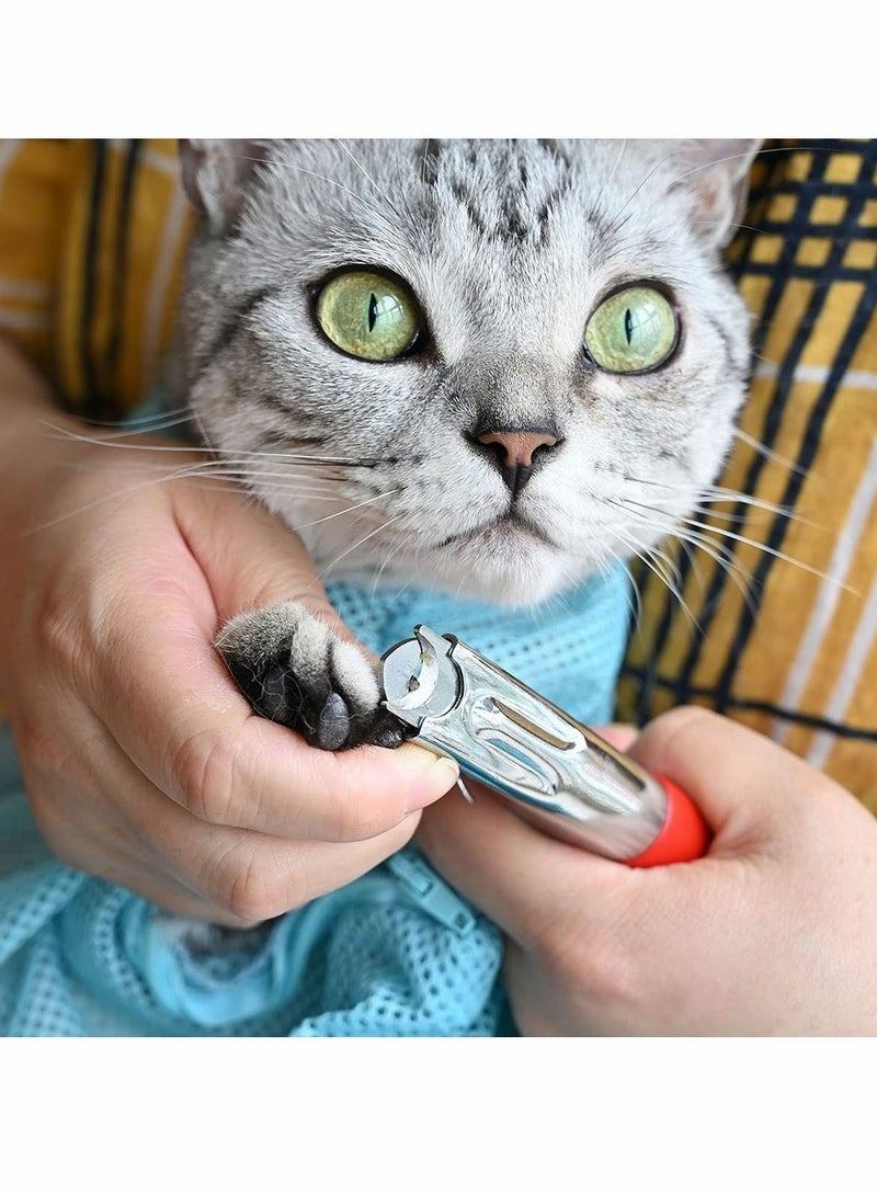 KASTWAVE Dog Cat Nail Clippers, Professional Pet Claw Trimmer, Stainless Steel Razor Sharp Blade Dog Toes Cutter Grooming Tools for Small Medium Large Animal Pets, Pet Grooming Supplies (2 Psc) - Image 4