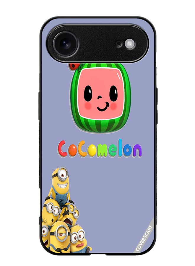 Protective Case Cover For Apple iPhone 17 Air Cocomelon And Minions Design Multicolour