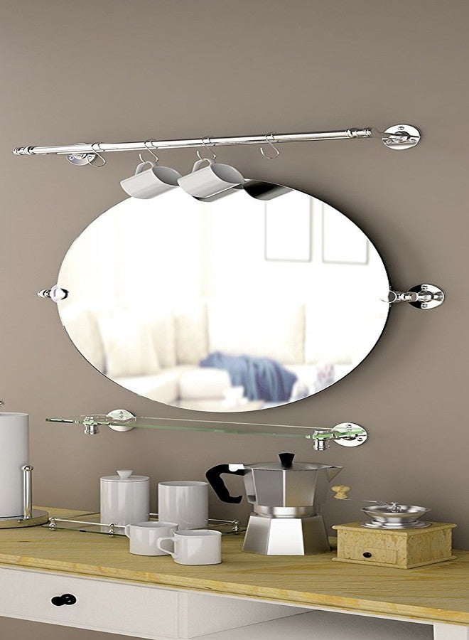 Gatco 4410 Cafe Zinc Towel Bar, Chrome 24 Inch - Image 3