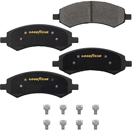 Goodyear Brakes GYD1084 | Carbon-Ceramic Front Brake Pads fit Chrysler Aspen 09-07; Dodge Dakota 12-05, Durango 09-07, Ram 1500 10-06; Ram 1500 19-11 & More - See Applications Below - Image 2