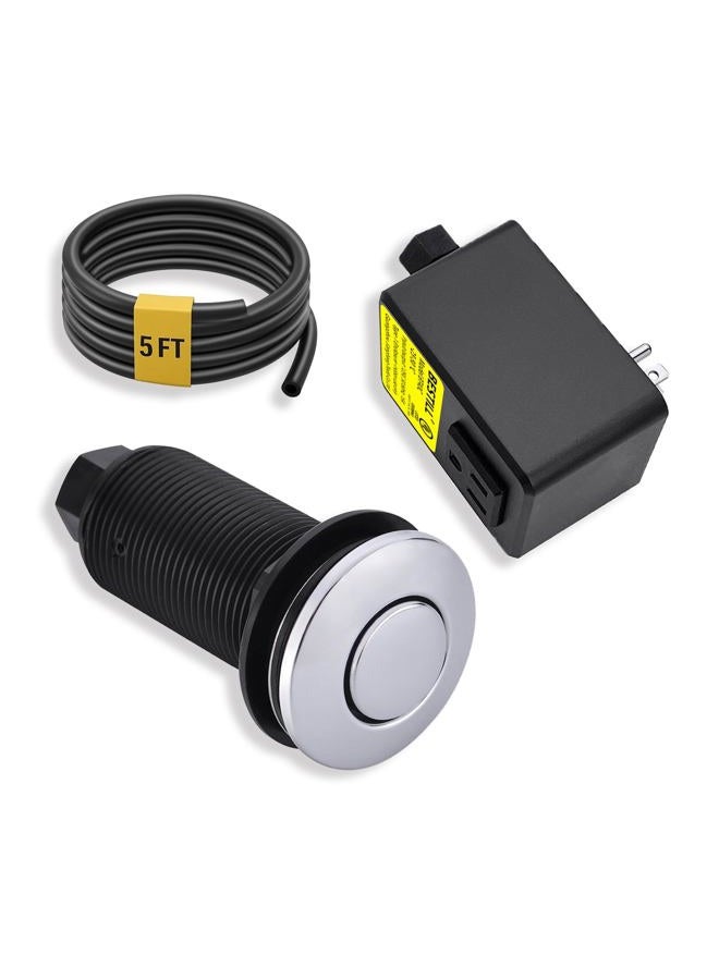 Bestill Sink Top Air Switch Kit for Garbage Disposal with Single Outlet,Matte Black,Brushed Nickel,Brushed Gold,Polished Chrome,Oil Rubbed Bronze yellow BT40C40PCR - Image 1