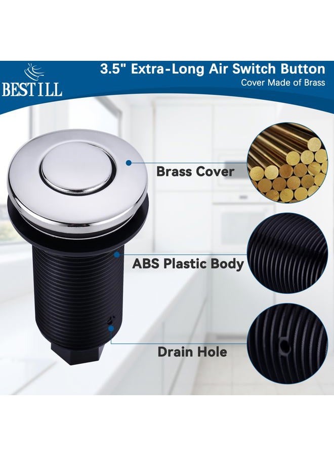 Bestill Sink Top Air Switch Kit for Garbage Disposal with Single Outlet,Matte Black,Brushed Nickel,Brushed Gold,Polished Chrome,Oil Rubbed Bronze yellow BT40C40PCR - Image 3